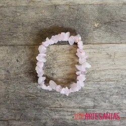 🌱 Vipartesanias - Comprar Pulsera Cuarzo Rosa - Envío Gratis 24h 🌞