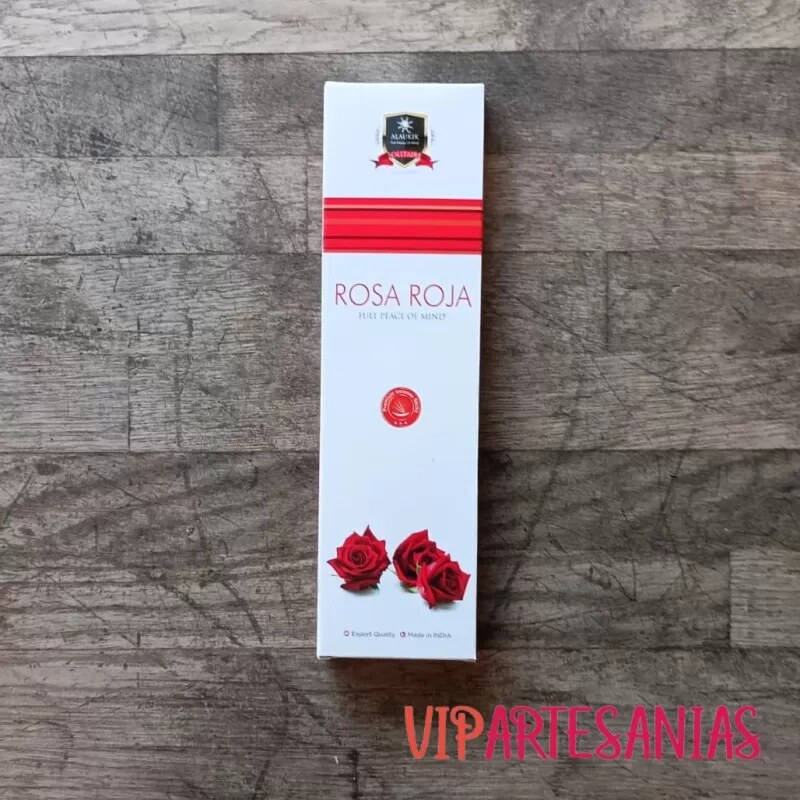 Vipartesanias - Incienso Rosa Roja Alaukik - Envío gratis 24h