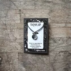 🌱 VIPARTESANIAS - Collar Mineral de Turmalina - Envío Gratis 24H 🌞