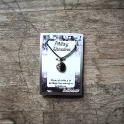 🌱 VIPARTESANIAS - Collar Mineral de Turmalina - Envío Gratis 24H 🌞