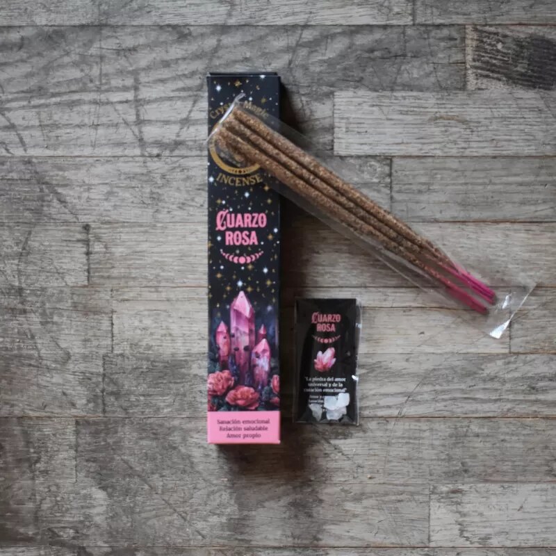 Vipartesanias - Incienso Cuarzo Rosa Hari Darshan - Envío gratis 24h