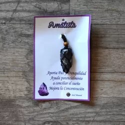 🌱 VIPARTESANIAS - Collar Amatista Engarzada - Envío Gratis 24H 🌞