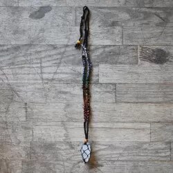 🌱 VIPARTESANIAS - Collar Cuarzo Engarzada - Envío Gratis 24H 🌞