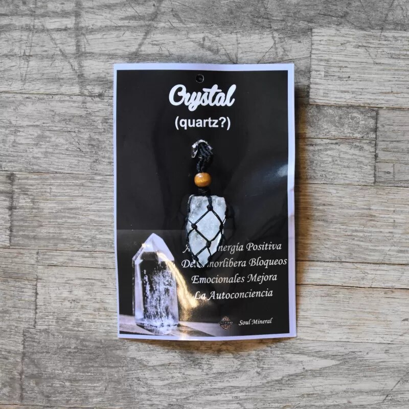 🌱 VIPARTESANIAS - Collar Cuarzo Engarzada - Envío Gratis 24H 🌞