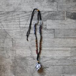 🌱 VIPARTESANIAS - Collar Amatista Engarzada - Envío Gratis 24H 🌞