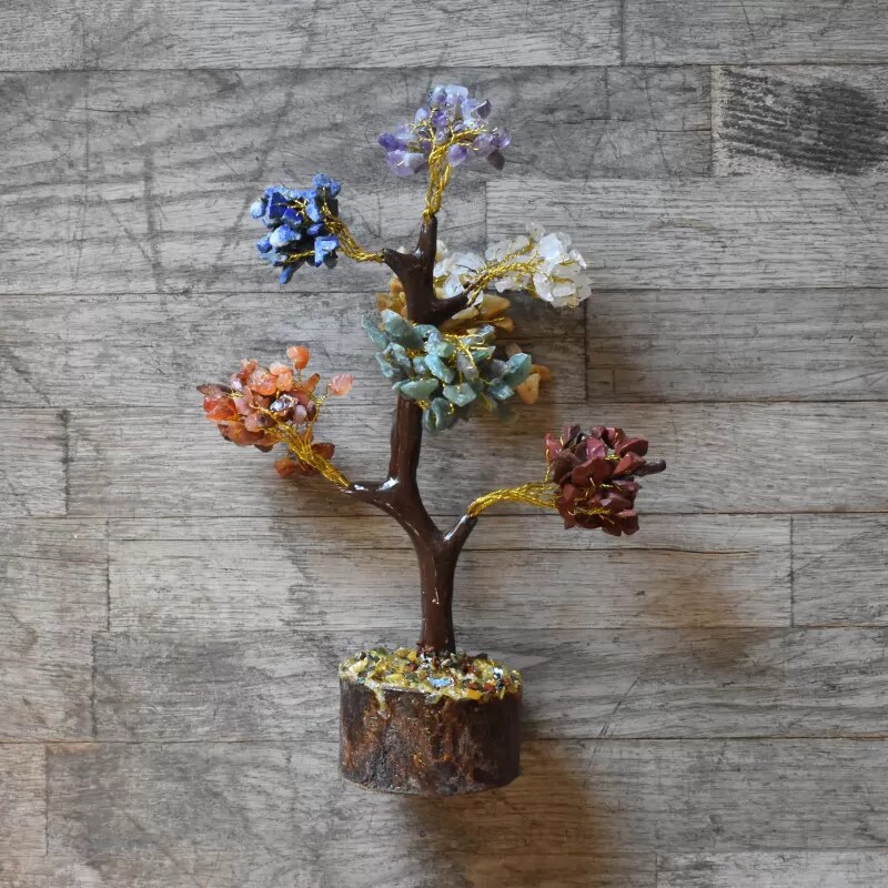 🌱 VIPARTESANIAS - Figura Árbol de los Chakras - Envío Gratis 24H 🌞