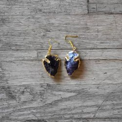 🌱 VIPARTESANIAS - Pendientes Amatista Diseño - Envío Gratis 24H 🌞