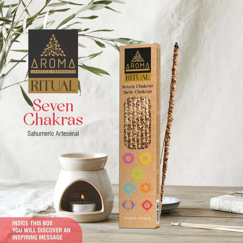 Vipartesanias - Incienso Ritual 7 Chakras Aroma - Envío gratis 24h