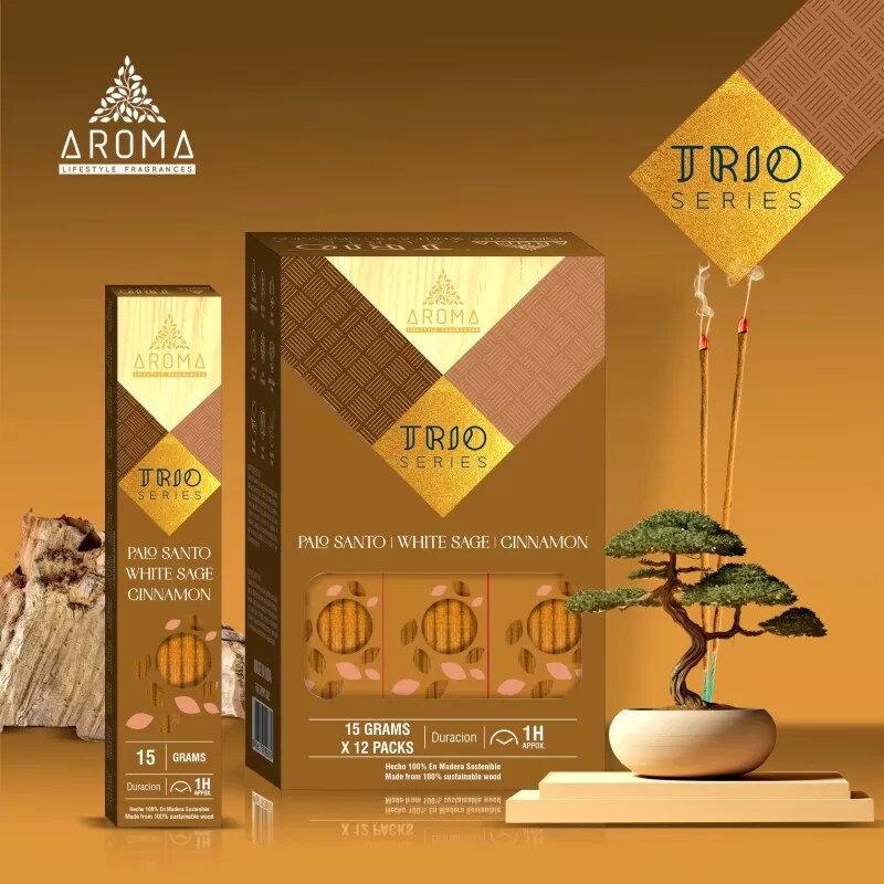 Vipartesanias - Incienso Trio Canela Aroma - Envío gratis 24h