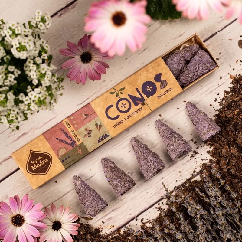 SAGRADA MADRE - Conos Lavanda Violetas