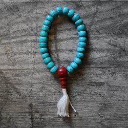 Vipartesanias - Pulsera Tibetana Mantra Resina Turquesa - 24h
