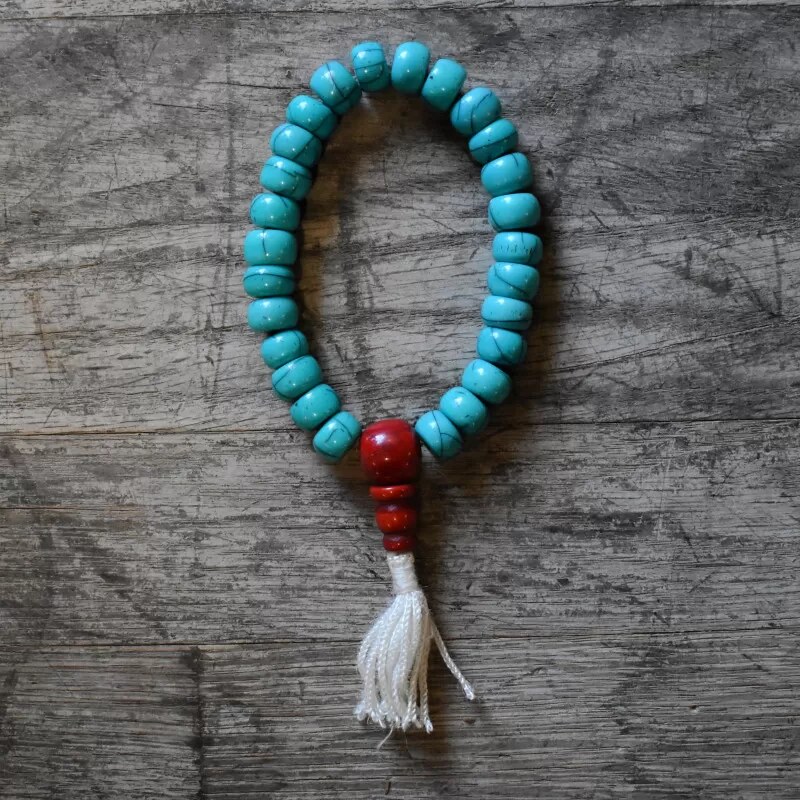 Vipartesanias - Pulsera Tibetana Mantra Resina Turquesa - 24h