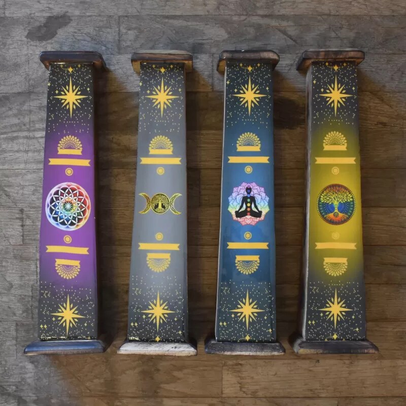 🌱 Vipartesanias - Porta Incienso Torre Esotérica - Envío Gratis 24h🌞