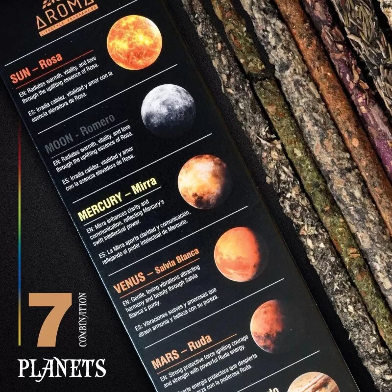 Vipartesanias - Incienso 7 Planetas Aroma - Envío 24h
