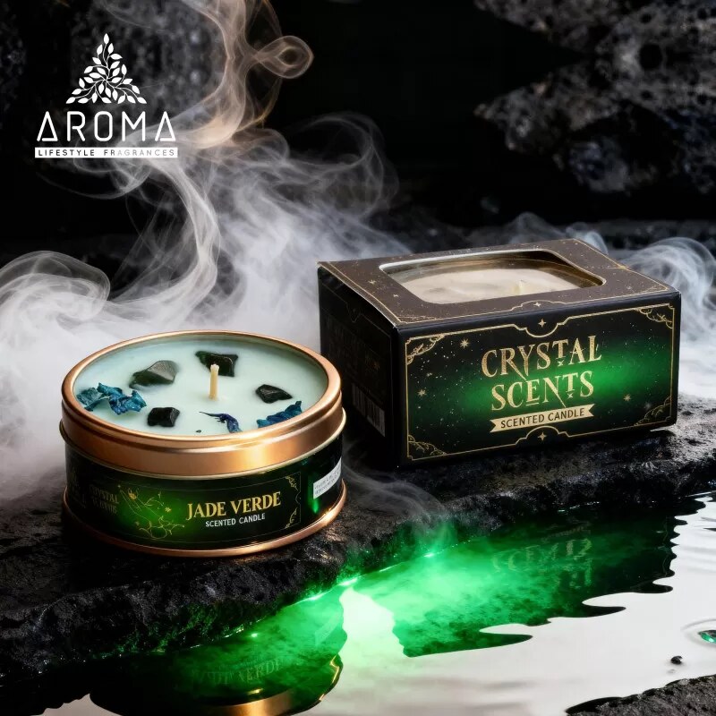 Vipartesanias - Vela mineral Jade Verde AROMA 65g - Envío 24h