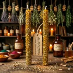 Vipartesanias | Velas Miel HErbal Romero | Venta al por Mayor