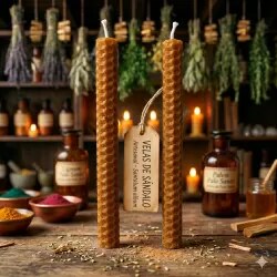 Vipartesanias | Velas Miel Herbal Sándalo | Venta al por Mayor