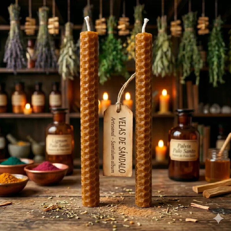 Vipartesanias | Velas Miel Herbal Sándalo | Venta al por Mayor