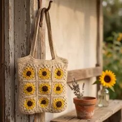Vipartesanias | Bolsos Crochet Grandes Cuadrados | Venta al Mayor