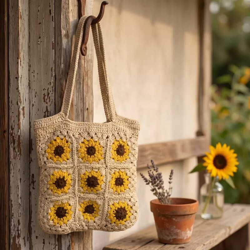 Vipartesanias | Bolsos Crochet Grandes Cuadrados | Venta al Mayor