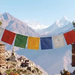 Vipartesanias | Banderas Tibetanas 2.1m | Venta al Mayor