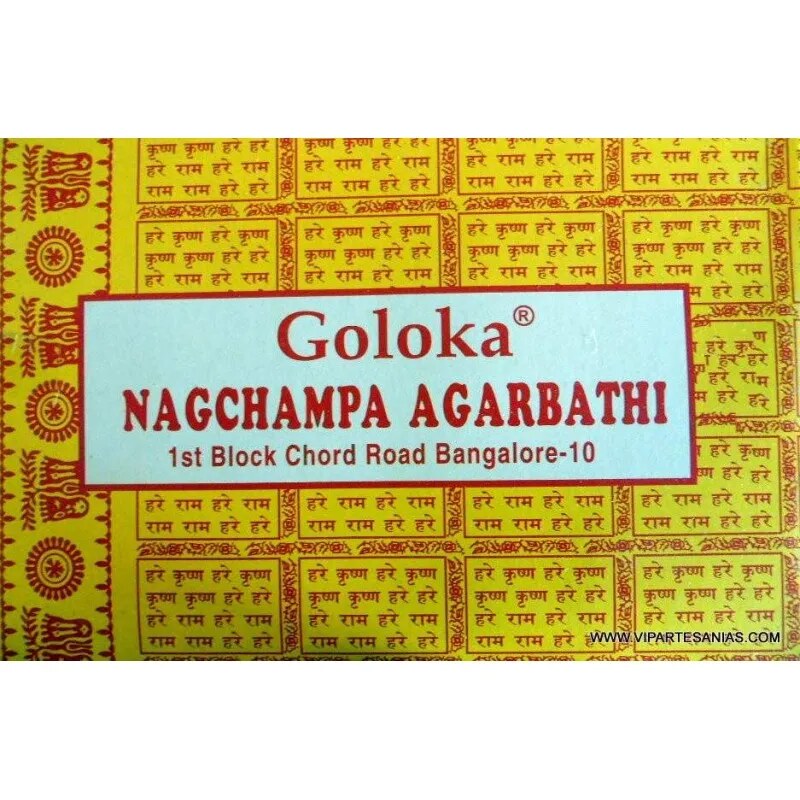 Venta por mayor de Nag Champa Goloka 40 grs.