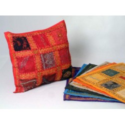 Venta por mayor de Funda cojin hilo dorado