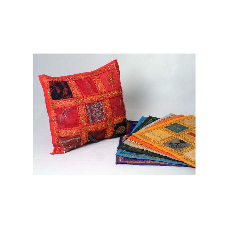 Venta por mayor de Funda cojin hilo dorado